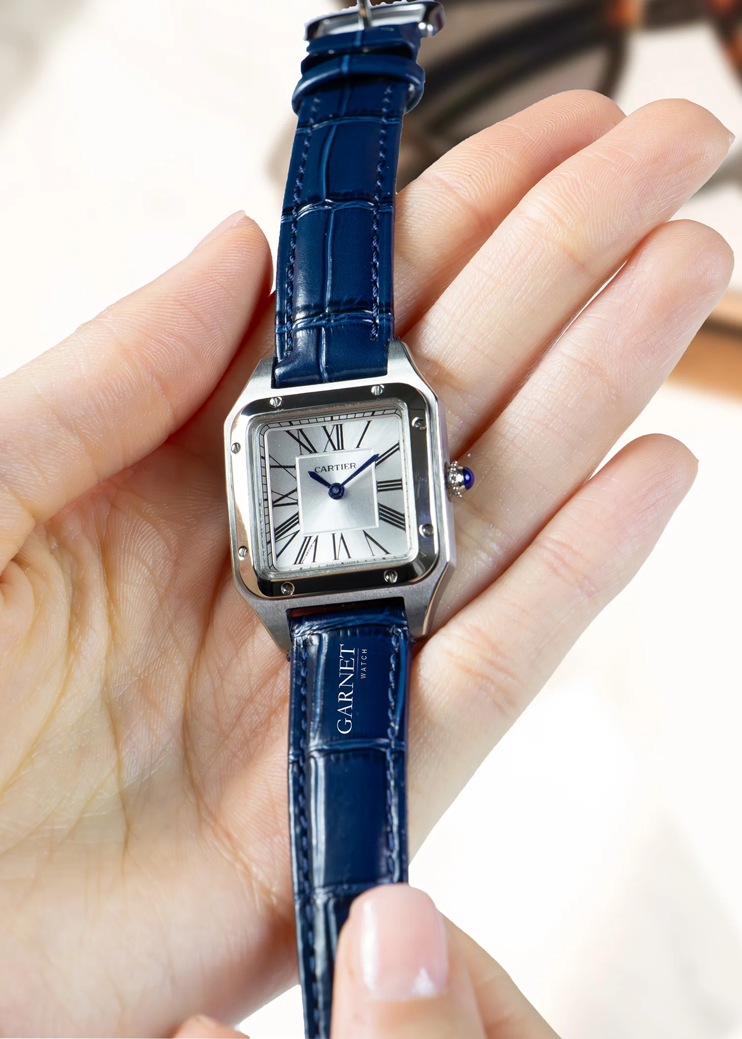ساعت کارتیه زنانه اسمال سانتوز دومنت استیل Cartier Santos Dumont